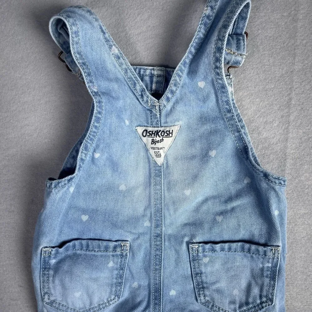 Osh Kosh B'Gosh Overall One‎ Piece Infant Sz 6 Months Blue Denim Jean
